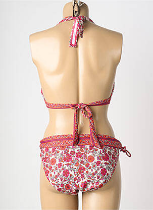 Costum de baie din două piese elasticitate top sutien modelat roz LAGON BLEU femeie