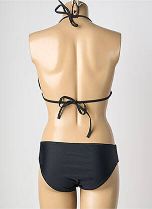 Costum de baie din două piese elasticitate top sutien push-up negru VERY ZEN femeie