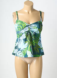 Top de baie imprimeu fantezie verde LAGON BLEU femme