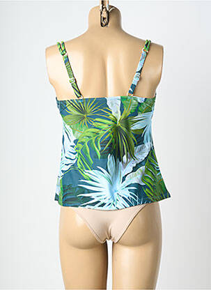Top de baie imprimeu fantezie verde LAGON BLEU femeie