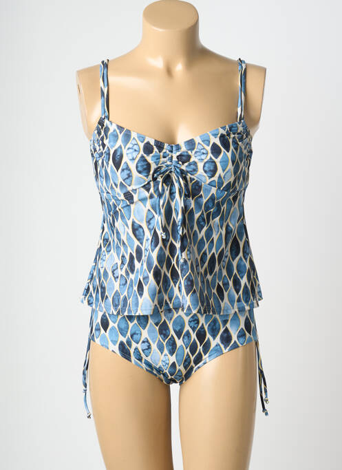 Tankini imprimeu fantezie albastru LAGON BLEU femme