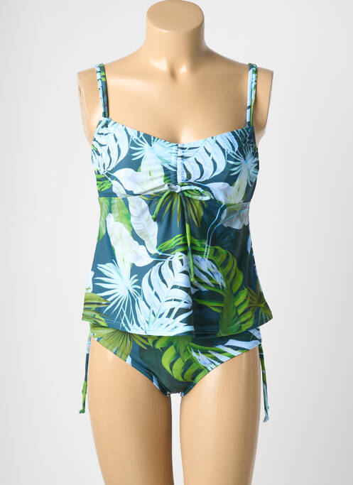Tankini imprimeu fantezie verde LAGON BLEU femme