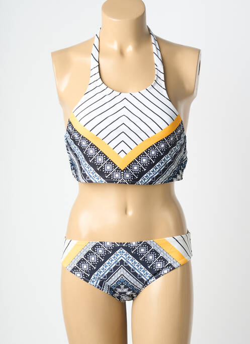 Costum de baie din două piese elasticitate sutiene albastru închis NEUFRED femme