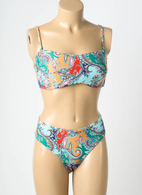 Costum de baie din două piese elasticitate top sutien modelat verde MERMAID femme