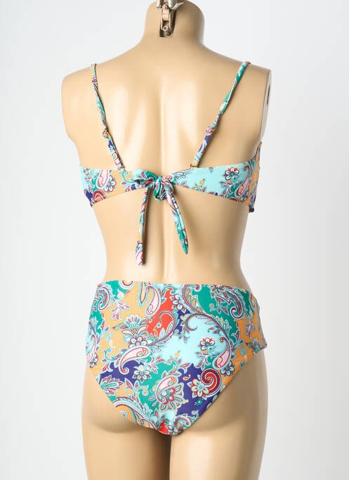Costum de baie din două piese elasticitate top sutien modelat verde MERMAID femme