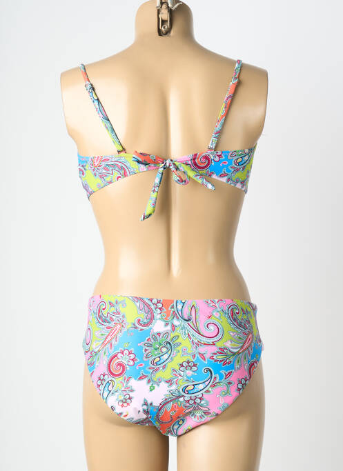 Costum de baie din două piese elasticitate top sutien modelat roz MERMAID femme