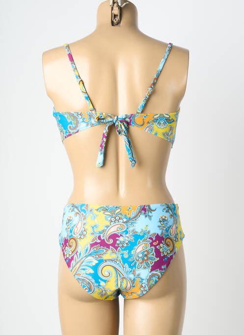 Costum de baie din două piese elasticitate top sutien modelat albastru MERMAID femme