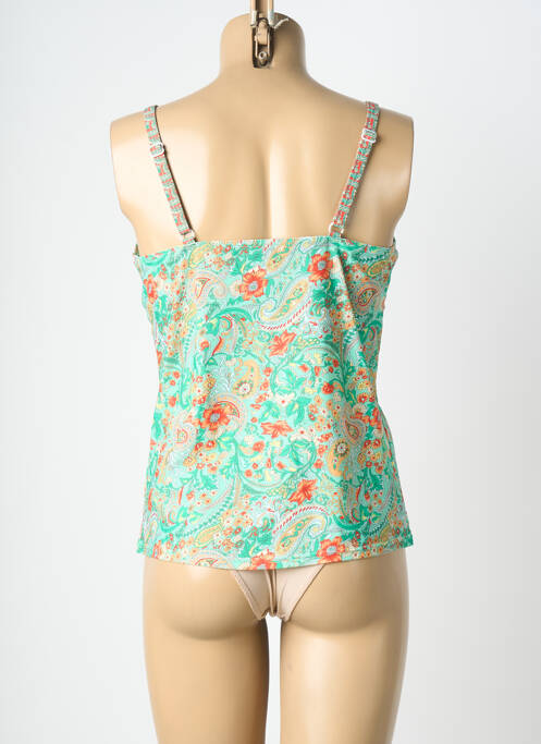 Top de baie imprimeu fantezie verde LAGON BLEU femme