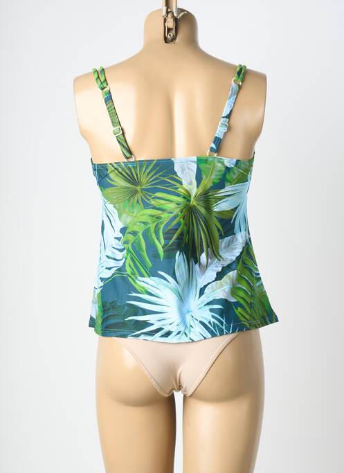 Top de baie imprimeu fantezie verde LAGON BLEU femme