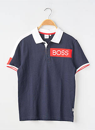 Polo elasticitate mâneci scurte albastru HUGO BOSS băiat
