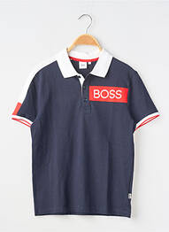 Polo elasticitate mâneci scurte albastru HUGO BOSS garcon