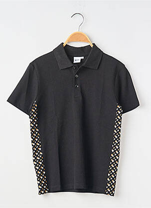 Polo elasticitate mâneci scurte negru HUGO BOSS băiat