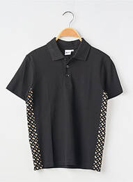 Polo elasticitate mâneci scurte negru HUGO BOSS garcon