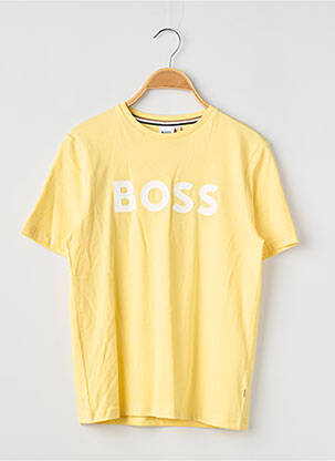 Tricou elasticitate mâneci scurte galben HUGO BOSS băiat