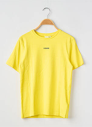 Tricou elasticitate mâneci scurte galben HUGO BOSS băiat