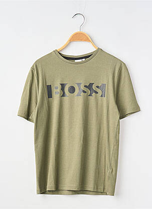 Tricou elasticitate mâneci scurte verde HUGO BOSS garcon