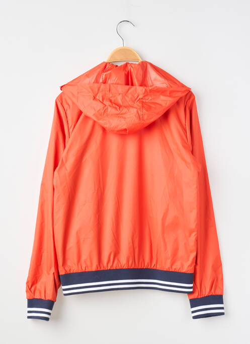 Jachetă vânt efect material satinat cu glugă portocaliu TIMBERLAND garcon