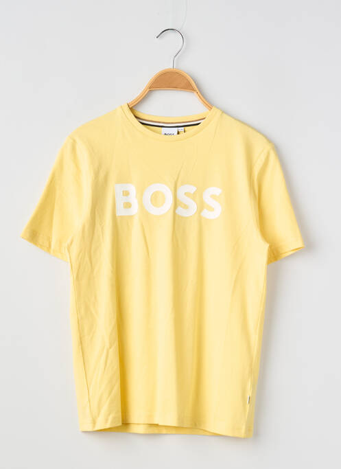 Tricou elasticitate mâneci scurte galben HUGO BOSS garcon