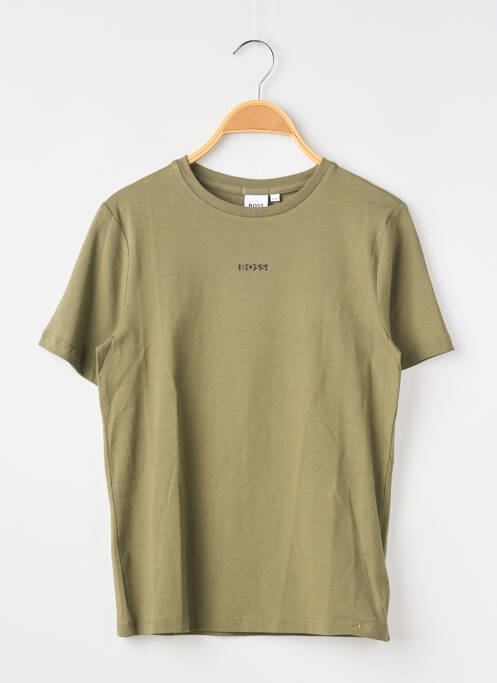 Tricou elasticitate mâneci scurte verde HUGO BOSS garcon
