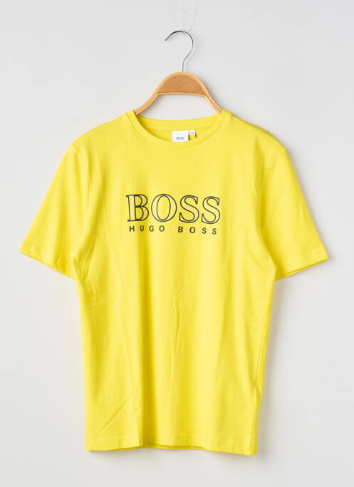Tricou elasticitate mâneci scurte galben HUGO BOSS garcon
