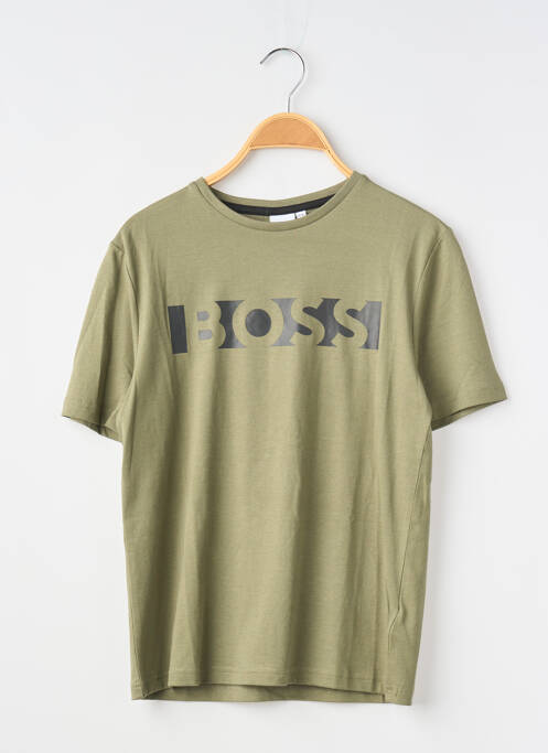 Tricou elasticitate mâneci scurte verde HUGO BOSS garcon