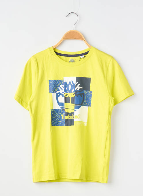 Tricou elasticitate mâneci scurte verde TIMBERLAND garcon