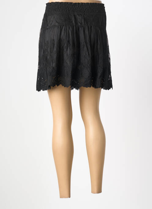 Fustă scurtă talie elastică negru AN' GE femme
