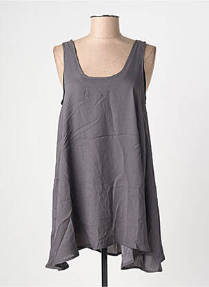 Tunică fără mâneci gri ANGE femeie