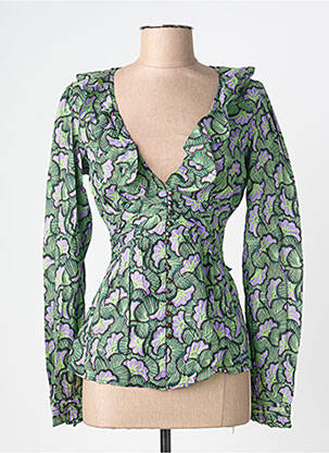 Cămașă imprimeu floral mâneci lungi verde PEPE JEANS femeie