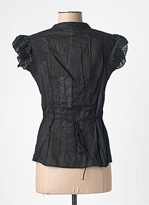 Cămașă croială cambrată mâneci scurte negru PEPE JEANS femeie