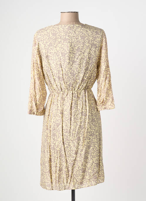 Rochie scurtă mâneci 3/4 mâneci 3/4 bej SUD EXPRESS femme