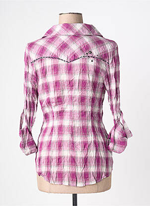 Cămașă croială cambrată mâneci lungi violet GUESS femeie