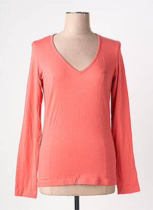 Tricou mâneci lungi mâneci lungi roz GUESS femeie