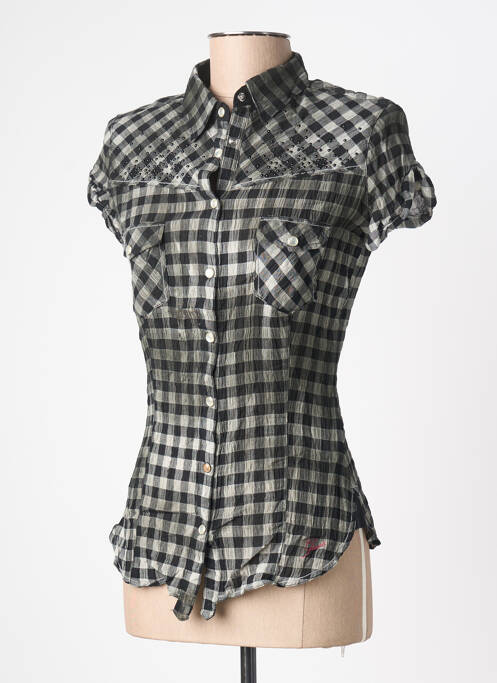 Cămașă mâneci scurte mâneci scurte negru GUESS femme