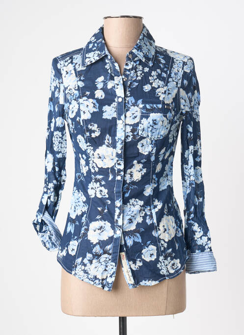 Cămașă imprimeu floral mâneci lungi albastru GUESS femme