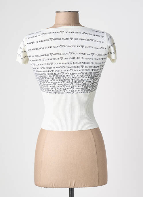 Top elasticitate mâneci scurte bej GUESS femme