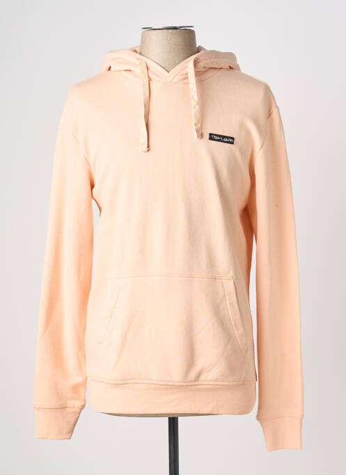 Hanorac cu glugă broderie mâneci lungi roz TEDDY SMITH homme