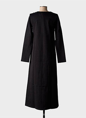 Rochie lungă mâneci lungi mâneci lungi negru BLANC BOHEME femeie