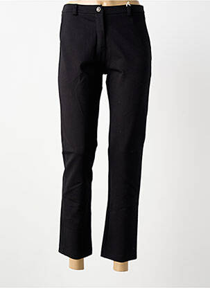 Pantalon 7/8 elasticitate mărime normală negru BLANC BOHEME femeie