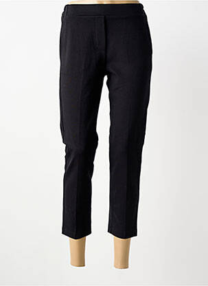 Pantalon trei sferturi elasticitate mărime normală negru BLANC BOHEME femeie