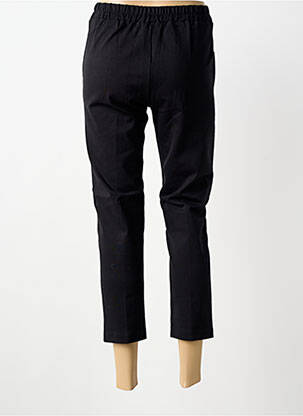 Pantalon trei sferturi elasticitate mărime normală negru BLANC BOHEME femeie