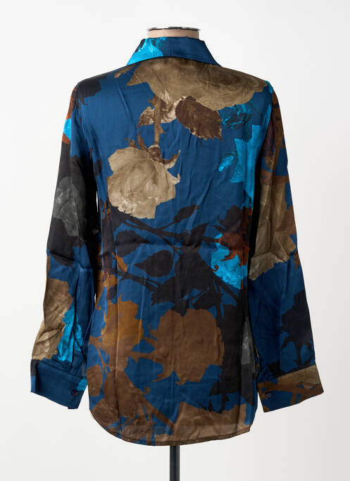 Cămașă croială cambrată mâneci lungi albastru BLANC BOHEME femme