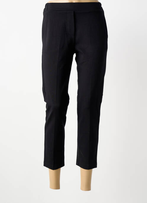 Pantalon trei sferturi elasticitate mărime normală negru BLANC BOHEME femme