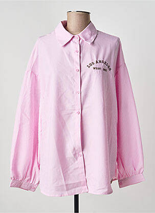 Cămașă imprimeu fantezie mâneci lungi roz FLAMANT ROSE femme