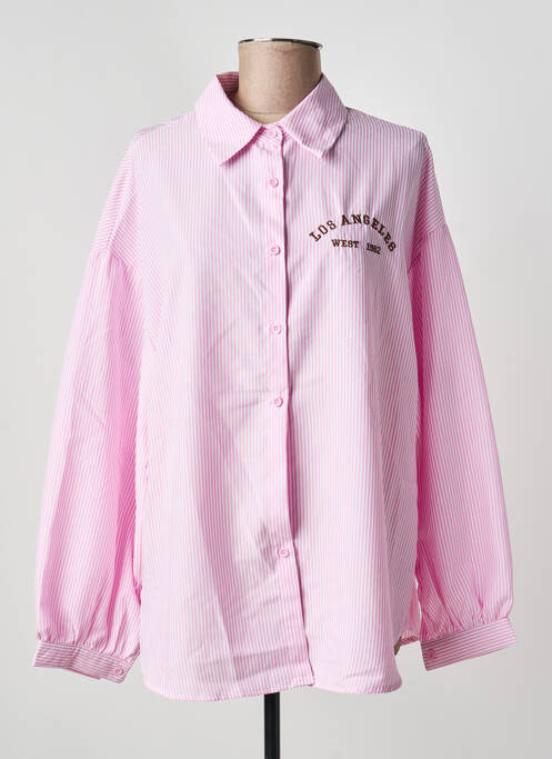 Cămașă imprimeu fantezie mâneci lungi roz FLAMANT ROSE femme