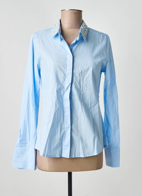 Cămașă croială cambrată mâneci lungi albastru ONADO femme