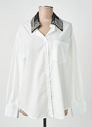 Cămașă croială dreaptă mâneci lungi alb LM LULU femme