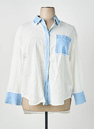 Cămașă croială dreaptă mâneci lungi alb APRIL VINTAGE femme