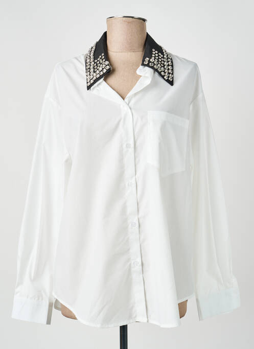 Cămașă croială dreaptă mâneci lungi alb LM LULU femme