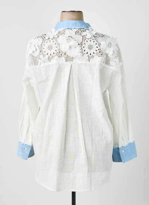 Cămașă croială dreaptă mâneci lungi alb APRIL VINTAGE femme